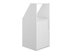 Móvel com inclinação 1 porta e 1 nicho branco ADEZIO