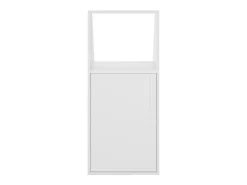 Móvel com inclinação 1 porta e 1 nicho branco ADEZIO