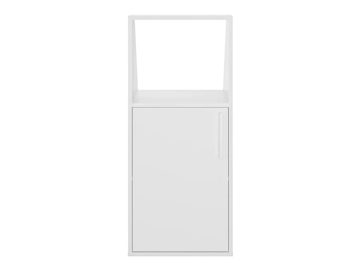 Móvel com inclinação 1 porta e 1 nicho branco ADEZIO