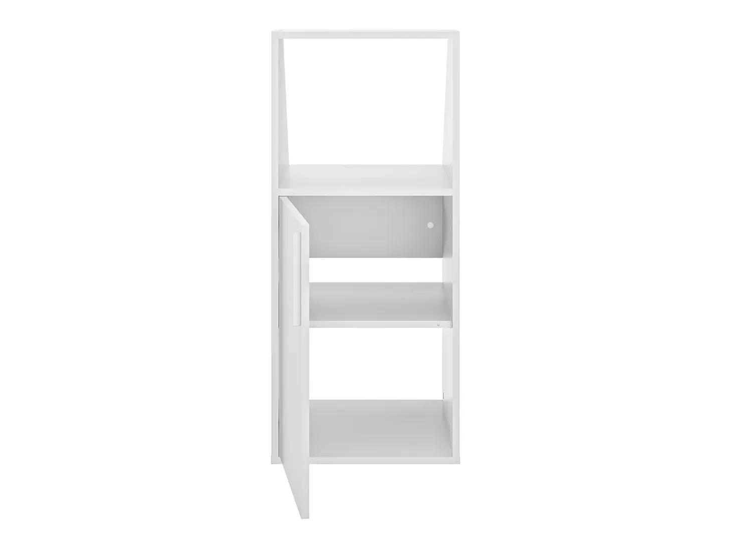 Móvel com inclinação 1 porta e 1 nicho branco ADEZIO