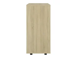Móvel com rodas 60x35x75 cm derivados madeira carvalho sonoma