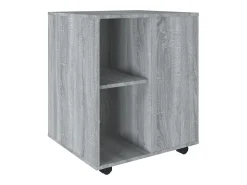 Móvel com rodas 60x53x72 cm derivados de madeira sonoma cinza