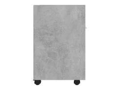 Móvel de apoio com rodas 33x38x60cm contraplacado cinza cimento