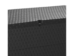 Móvel de arrumação para jardim 120x56x63 cm vime PE antracite