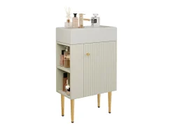 Móvel de banheiro com pia - 55 x 31 x 91,5 cm - com 2 gavetas - MDF - branco