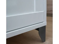 Móvel de banheiro duplo Toscana com 2 portas, sem pia, 120 cm, branco/carvalho