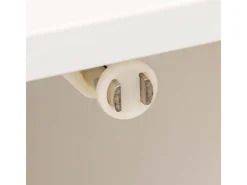 Móvel de banheiro Natureo com 1 porta e prateleira, bambu/branco, 33x80x33 cm
