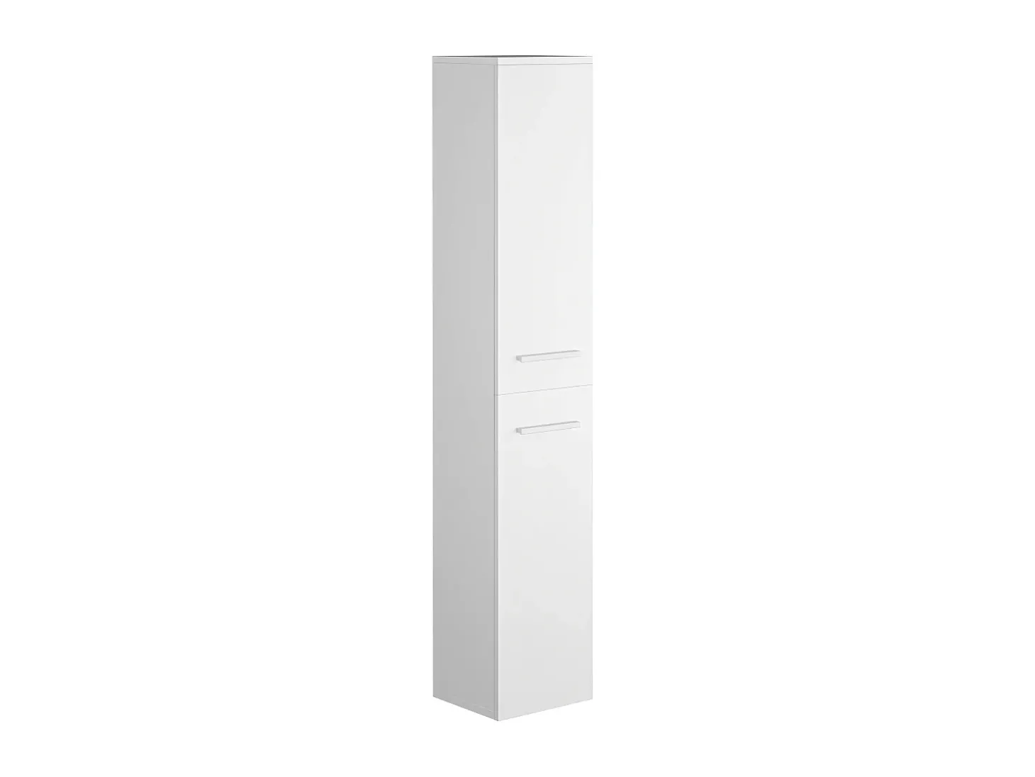 Móvel de banheiro suspenso KAYLA com cuba única e coluna, branco, 80 cm