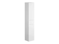 Móvel de banheiro suspenso KAYLA com cuba única e coluna, branco, 60 cm