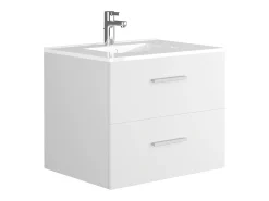 Móvel de banheiro suspenso com cuba única, branco, 60 cm, KAYLA