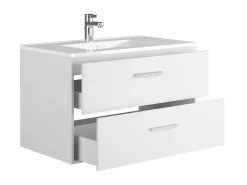 Móvel de banheiro suspenso com cuba única, branco, 80 cm, KAYLA