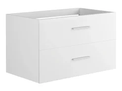 Móvel de banheiro suspenso com cuba única, branco, 80 cm, KAYLA