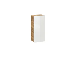 Móvel de casa de banho banho com lavatório e colunas 80 cm cor natural e branco - ARUBA