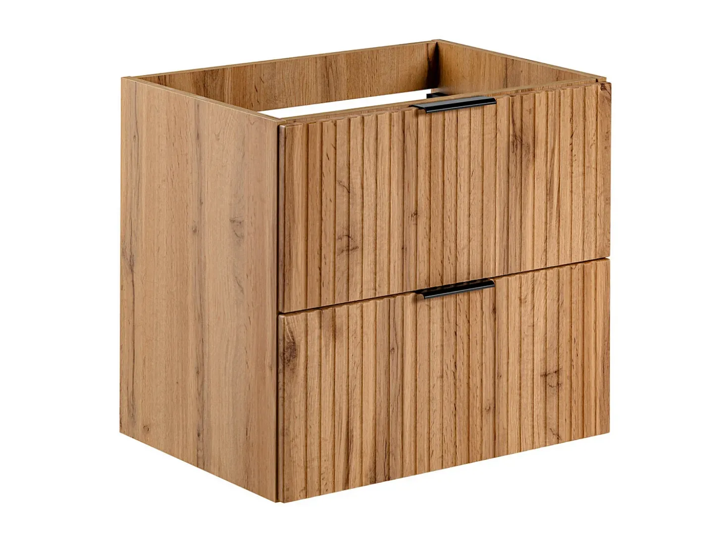 Móvel de casa de banho com lavatório e coluna, cor natural clara, 60 cm, ZEVARA