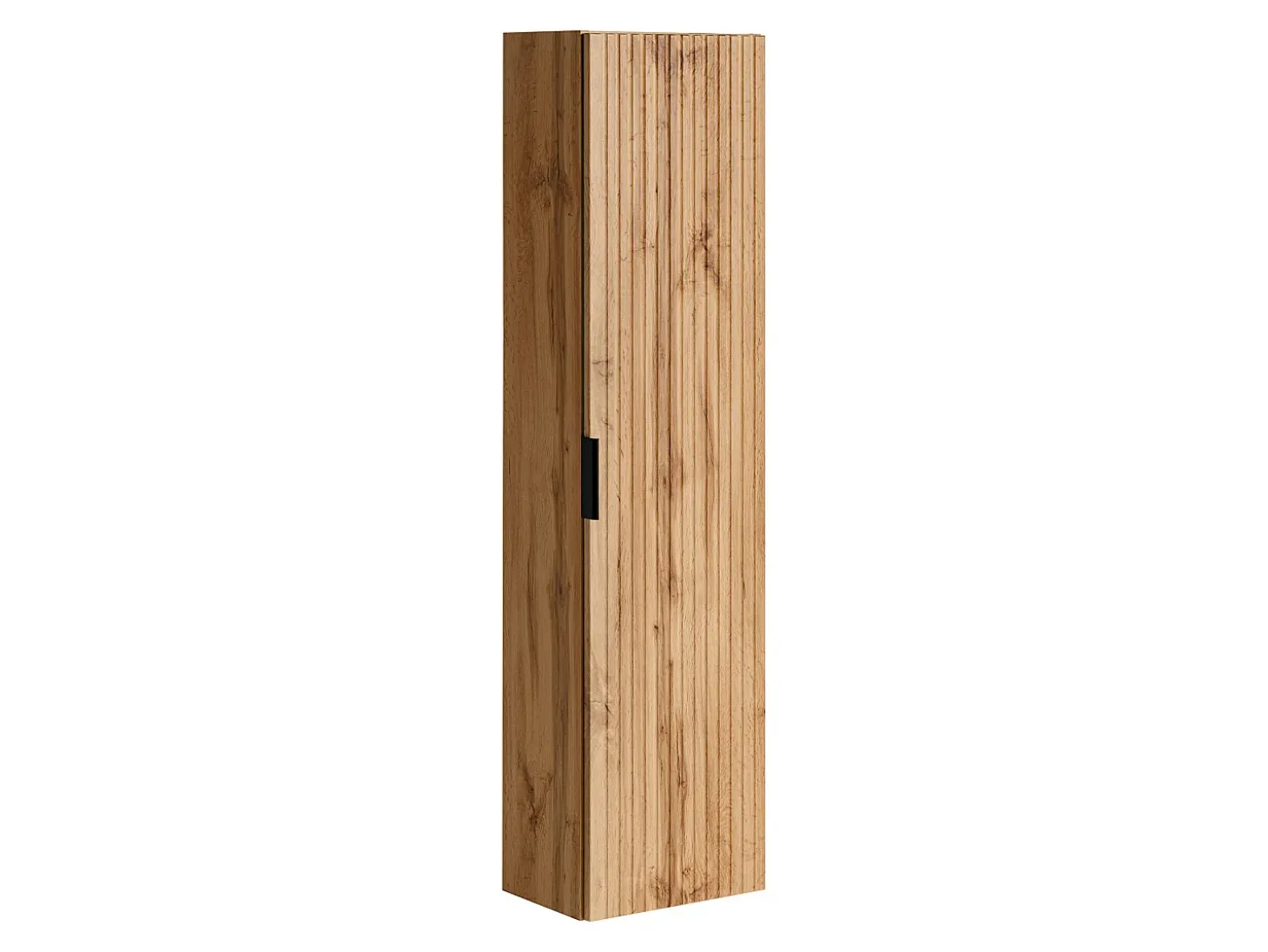 Móvel de casa de banho com lavatório e coluna, cor natural clara, 60 cm, ZEVARA