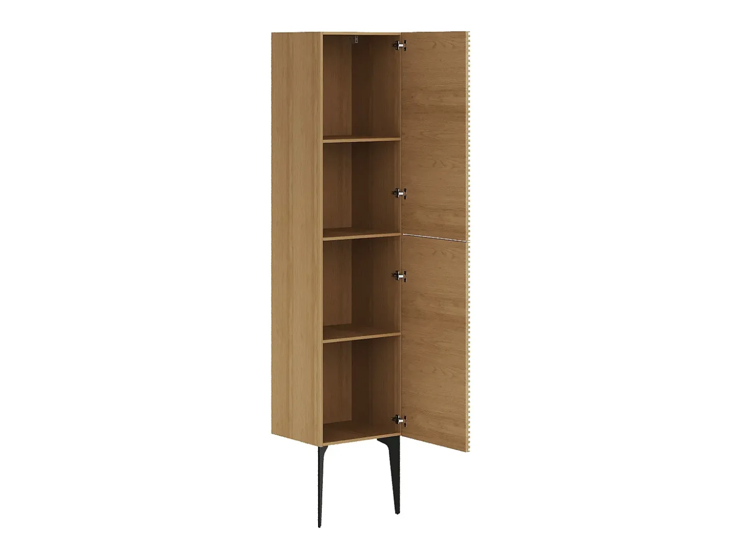 Móvel de casa de banho com pés, com lavatório redondo de pousar e coluna - 120 cm - SARONE