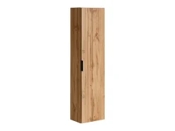 Móvel de casa de banho com lavatório de encastrar e coluna natural claro 80 cm ZEVARA