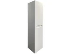 Móvel de casa de banho com lavatório duplo e coluna 120 cm branco SELITA