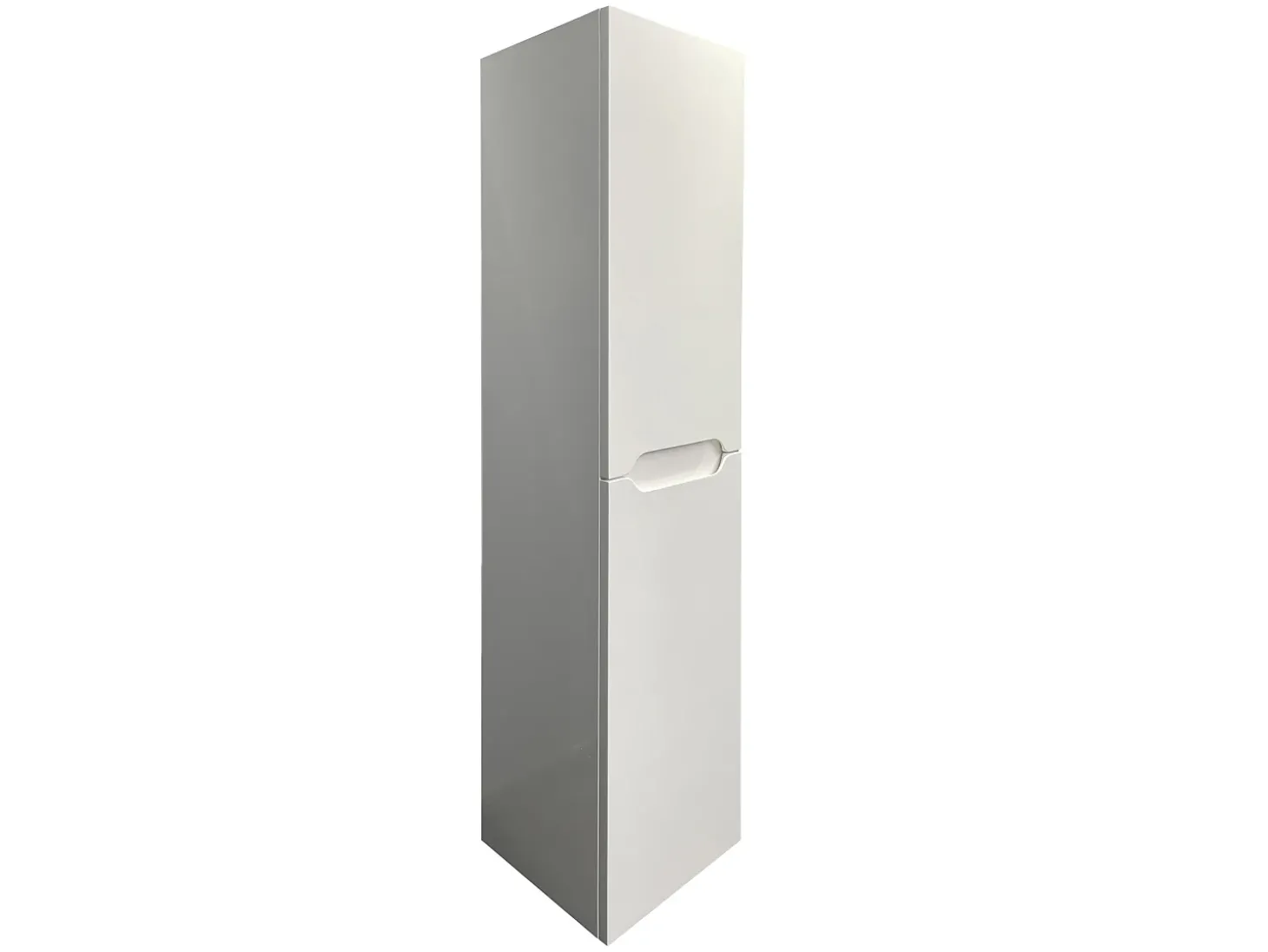 Móvel de casa de banho com lavatório duplo e coluna 120 cm branco SELITA