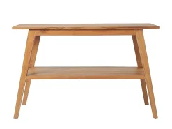 Móvel de casa de banho em madeira de teca com lavatório duplo - 120 x 55 cm - BOBOTSARI
