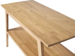 Móvel de casa de banho em madeira de teca com lavatório duplo - 120 x 55 cm - BOBOTSARI