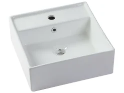 Móvel de casa de banho suspenso lavatório duplo cor natural C150 x A32 cm ISAURE