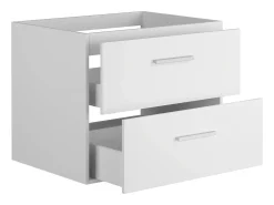 Móvel de casa de banho suspenso branco L.60 cm - KAYLA