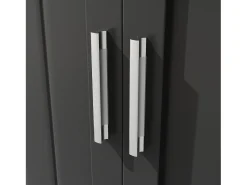 Móvel de cozinha - 104x40x180 cm - con 4 portas e 1 gaveta - con iluminação LED - Preto