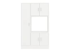 Móvel de cozinha haaus Arno, 5 portas, branco, 90 x 32 x 150 cm