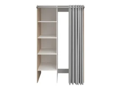 Móvel de lavandaria para 2 máquinas de lavar natural claro C111 x A184 cm JAZANO
