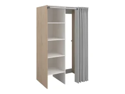 Móvel de lavandaria para 2 máquinas de lavar natural claro C111 x A184 cm JAZANO