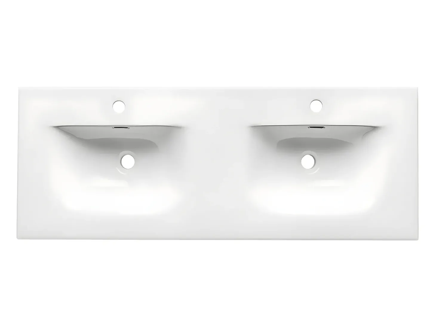 Móvel de lavatório duplo Adriel bege 120cm