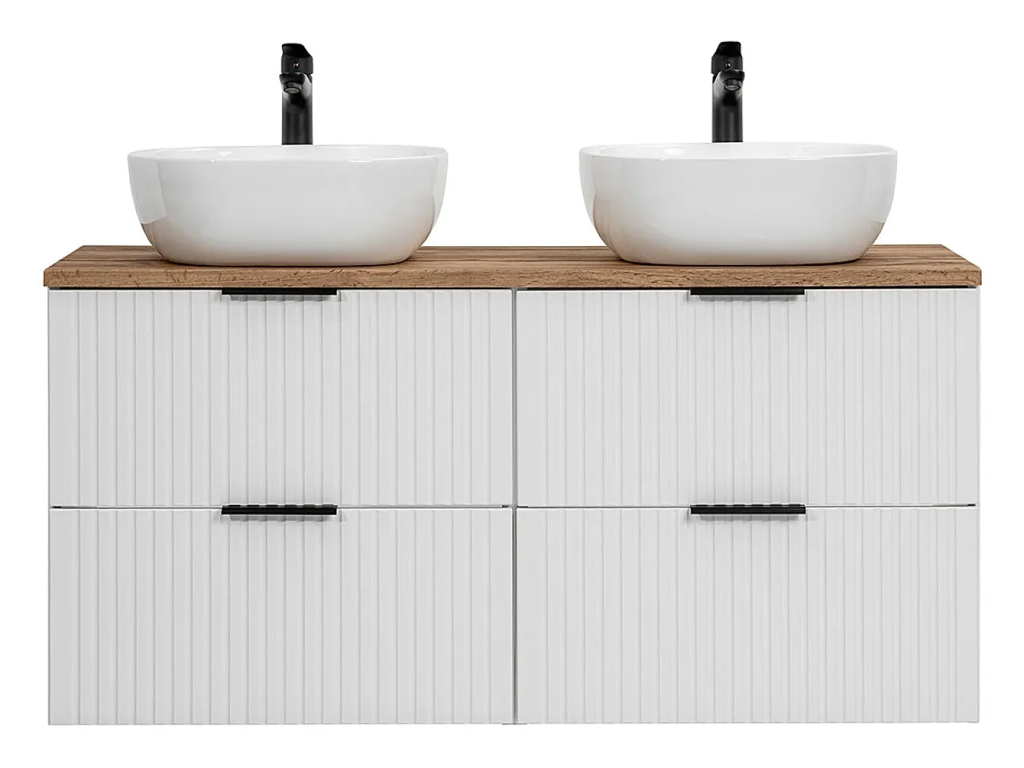 Móvel de lavatório duplo Adriel branco 120cm