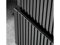 Móvel de lavatório duplo Adriel preto 140cm