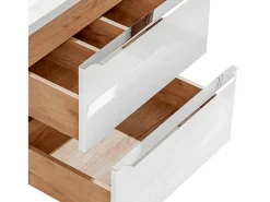 Móvel de lavatório duplo April branco 120cm