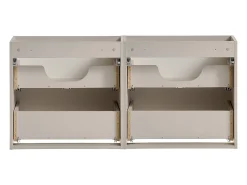 Móvel de lavatório duplo Manoa caxemira 120cm
