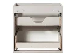 Móvel de lavatório duplo Riva caxemira 140cm