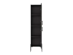 Móvel de parede para casa de banho em melamina Sealy com 2 portas e 4 prateleiras , Chumbo , 180 cm X 45,1 cm X 35,5 cm