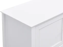 Móvel de TV com 2 portas, 1 gaveta e 1 nicho em MDF branco - NARIVA