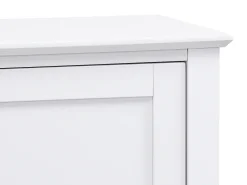 Móvel de TV com 2 portas, 1 gaveta e 1 nicho em MDF branco - NARIVA