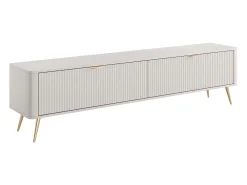 Móvel de TV com 2 portas em MDF bege e dourado - ELONARIA de Pascal Morabito