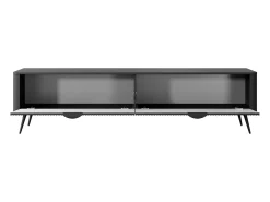Móvel de TV com 2 portas em MDF preto - ELONARIA de Pascal Morabito