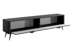 Móvel de TV com 2 portas em MDF preto - ELONARIA de Pascal Morabito