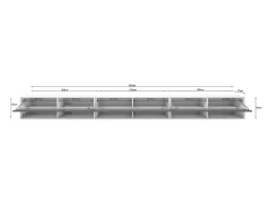 Móvel de TV moderno 300 cm com LED – sem puxadores, carvalho wotan, suspenso ou de pé
