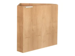 Móvel lavatório de canto suspenso natural claro com lavatório C56 x A50 x L39 cm MANODO