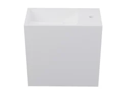 Móvel lavatório suspenso em solid surface com nicho 40 cm - PUMORI