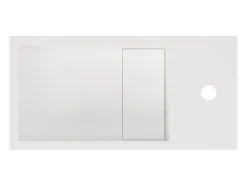 Móvel lavatório suspenso em solid surface com nicho 40 cm - PUMORI