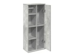 Móvel p/ casa banho c/ suporte rolos 39x22x90 cm cinza cimento