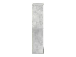 Móvel p/ casa banho c/ suporte rolos 39x22x90 cm cinza cimento