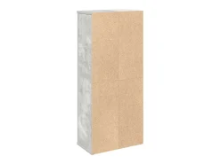 Móvel p/ casa banho c/ suporte rolos 39x22x90 cm cinza cimento